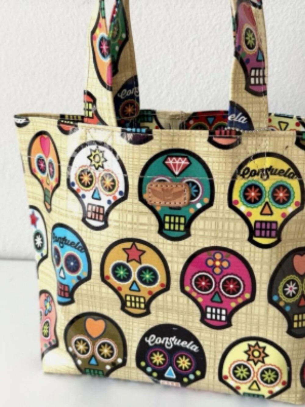 Consuela Sugar Skulls Mini Bag Colorful Vacation Travel Bright - Picture 9 of 9